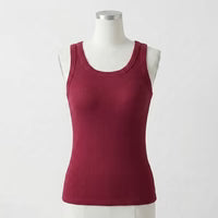 Rosie's Ribbed Cotton Built-in Bra Tank