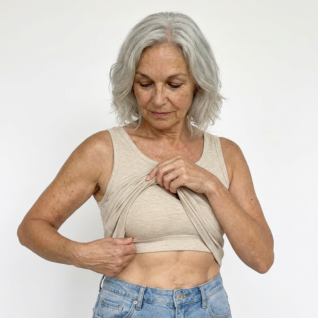 Rosie's Ribbed Cotton Built-in Bra Tank